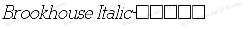 Brookhouse Italic字体转换